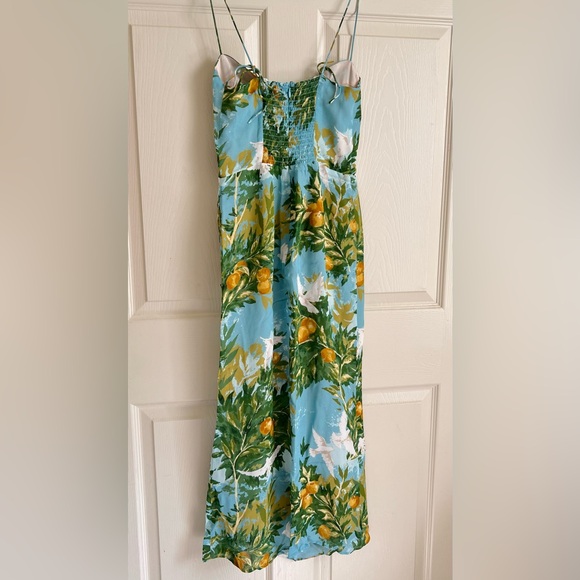 NWOT- Reformation Kourtney Midi Dress in Villa Livia - Picture 9 of 9